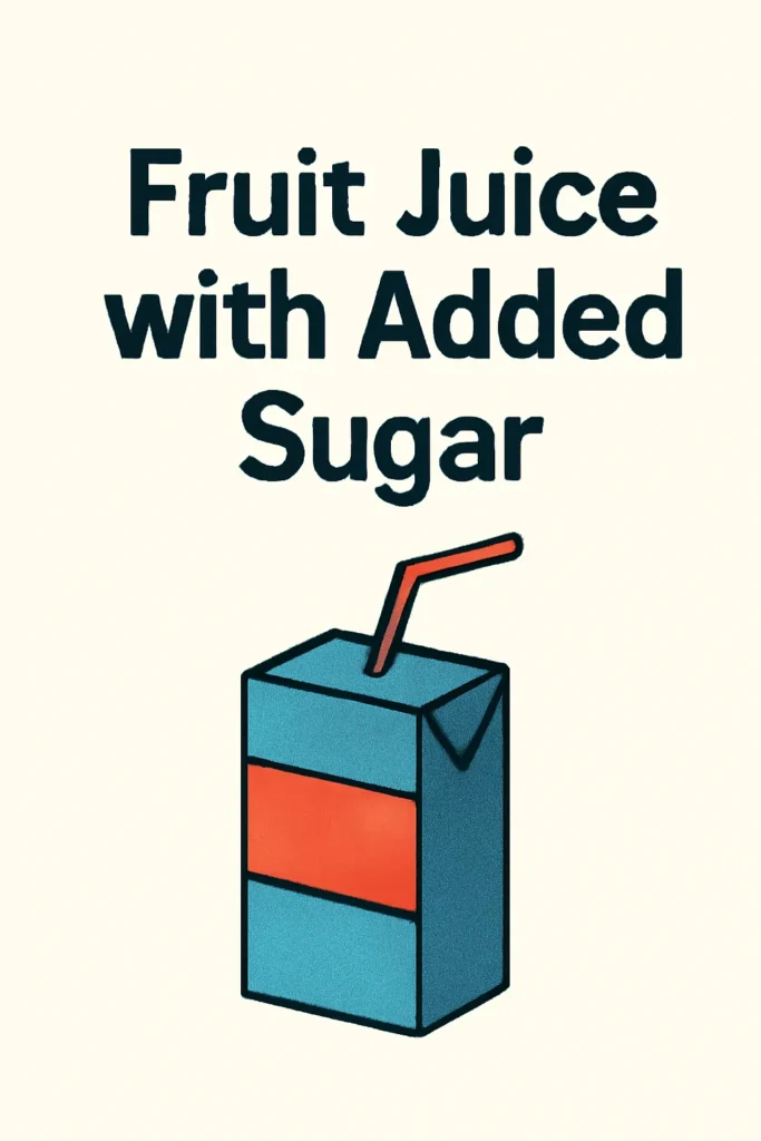 Fruit Juice with Added Sugar